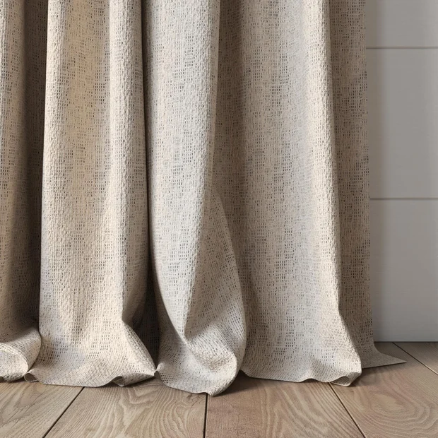 Photo of the fabric Cestino Twine swatch by Mokum. Use for Curtains. Style of Plain, Texture