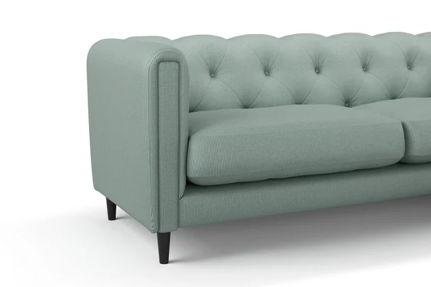 Photo of the fabric Upstage Surf swatch by James Dunlop FibreGuard. Use for Upholstery, Accessory. Style of Plain, Texture