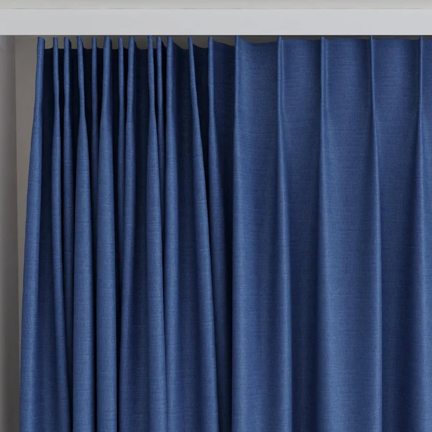Photo of the fabric Urban Cobalt swatch by James Dunlop. Use for Curtains, Upholstery, Accessory. Style of Plain, Texture