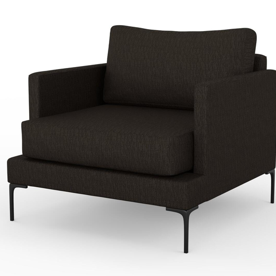 Photo of the fabric Pandanus Basalt swatch by Mokum. Use for Upholstery. Style of Plain, Taffeta