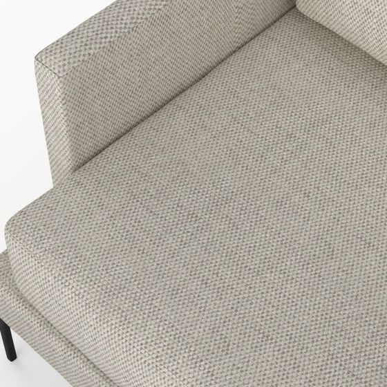 Photo of the fabric Strata Pumice swatch by Mokum. Use for Upholstery, Accessory. Style of Plain, Texture