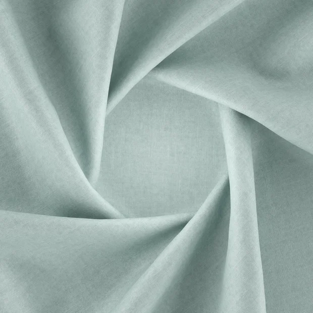 Photo of the fabric Cushy Sky swatch by Zepel. Use for Curtains, Upholstery, Accessory, Top of Bed. Style of Plain, Texture