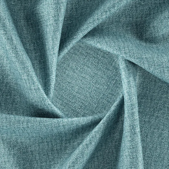 Photo of the fabric Watt Aqua swatch by Zepel. Use for Curtains, Upholstery, Accessory, Top of Bed. Style of Plain, Velvet
