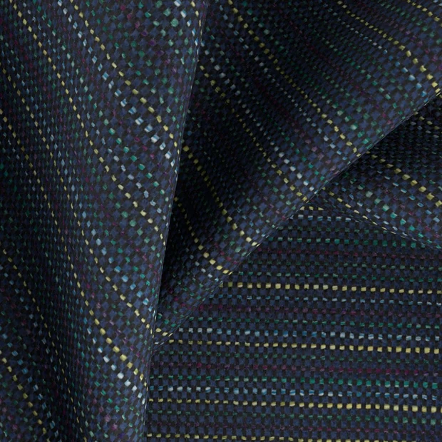 Photo of the fabric Automate Galaxy swatch by Zepel FibreGuard Pro. Use for Upholstery, Accessory. Style of Stripe, Texture
