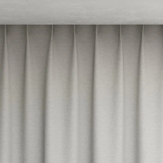 Photo of the fabric Obi Stonewash Silver Birch swatch by Mokum. Use for Curtains, Upholstery Light Duty, Accessory, Top of Bed. Style of Plain, Texture