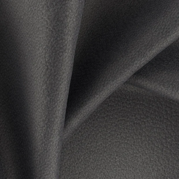 Photo of the fabric Feather Soft Raven swatch by Zepel FibreGuard. Use for Upholstery, Accessory, Top of Bed. Style of Plain, Velvet