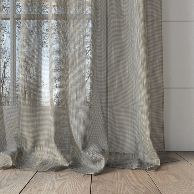 Photo of the fabric Alliance FR Nomad swatch by James Dunlop. Use for Sheer Curtains. Style of Plain, Sheer