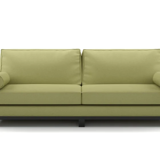 Photo of the fabric Braveheart Pistachio swatch by James Dunlop FibreGuard. Use for Upholstery, Accessory, Top of Bed. Style of Plain, Taffeta