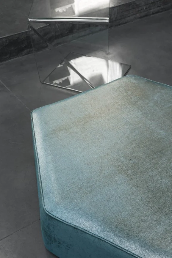 Photo of the fabric Prosper Taupe in situ by Zepel. Use for Curtains, Upholstery, Accessory, Top of Bed. Style of Plain, Velvet