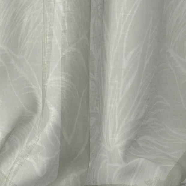 Photo of the fabric Palmery Willow swatch by James Dunlop. Use for Sheer Curtains. Style of Floral And Botannical, Sheer
