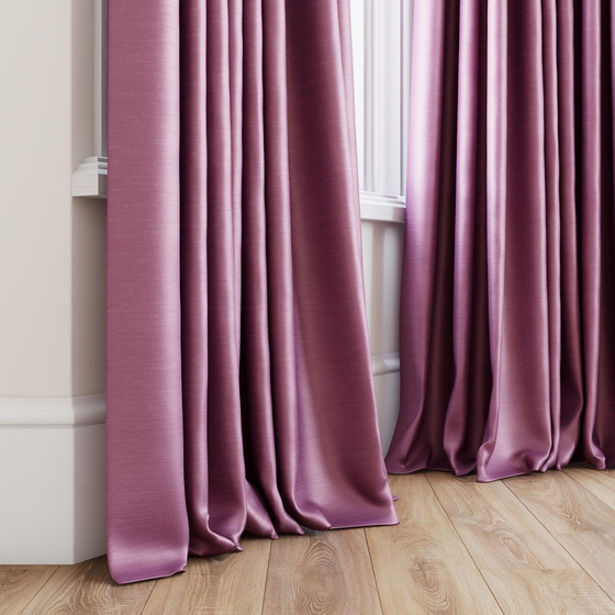 Photo of the fabric Luxe Lilac swatch by James Dunlop Essentials. Use for Curtains, Accessory, Top of Bed. Style of Plain, Texture
