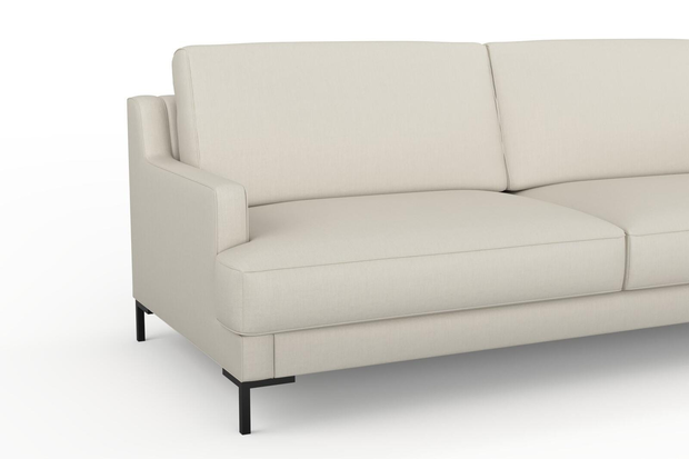 Photo of the fabric Eternal Oyster swatch by Mokum. Use for Curtains, Upholstery, Accessory. Style of Plain, Texture