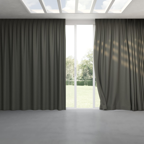 Photo of the fabric Satori Stonewash Riverstone swatch by Mokum. Use for Curtains, Upholstery Light Duty, Accessory, Top of Bed. Style of Plain, Texture