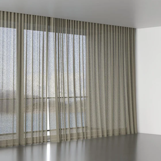Photo of the fabric O'Keeffe Moss swatch by Mokum. Use for Sheer Curtains. Style of Plain, Sheer