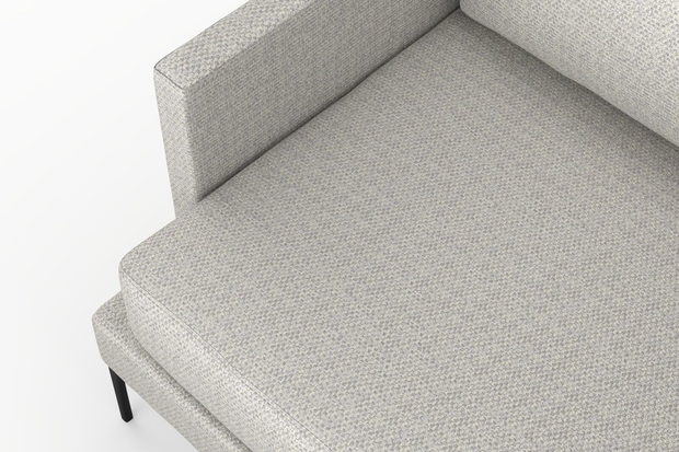 Photo of the fabric Strata Silver swatch by Mokum. Use for Upholstery, Accessory. Style of Plain, Texture