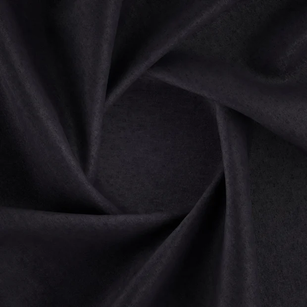 Photo of the fabric Ludo Anthracite swatch by FR-One. Use for Upholstery, Accessory, Top of Bed. Style of Chenille, Plain