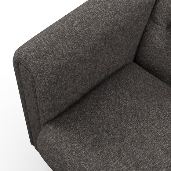 Photo of the fabric Omni Carbon swatch by James Dunlop FibreGuard. Use for Upholstery, Accessory, Top of Bed. Style of Plain, Texture