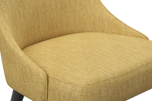 Photo of the fabric Trezor Honey swatch by James Dunlop FibreGuard. Use for Curtains, Upholstery, Accessory. Style of Chenille, Plain