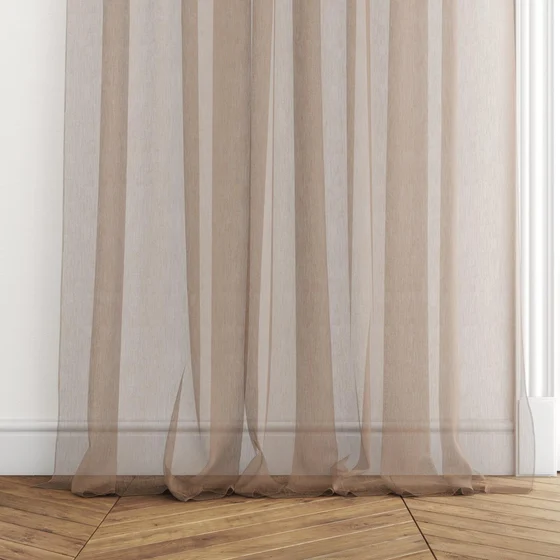 Photo of the fabric Makai (JDG) Copper swatch by Mokum. Use for Sheer Curtains. Style of Plain, Sheer