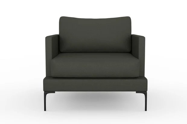 Photo of the fabric Pueblo Moss swatch by Mokum. Use for Upholstery, Accessory. Style of Plain, Texture