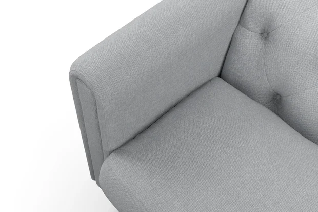 Photo of the fabric Panier Dove swatch by James Dunlop. Use for Upholstery, Accessory. Style of Plain, Texture