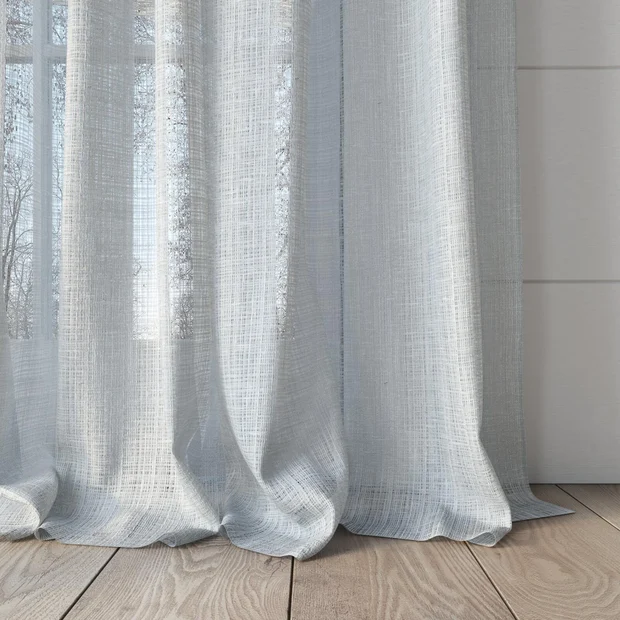 Photo of the fabric Scandinese Cloud swatch by James Dunlop. Use for Sheer Curtains. Style of Plain, Sheer