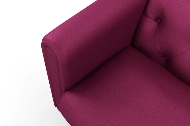 Photo of the fabric Provence Sangria swatch by James Dunlop Essentials. Use for Curtains, Upholstery, Accessory, Top of Bed. Style of Plain, Texture