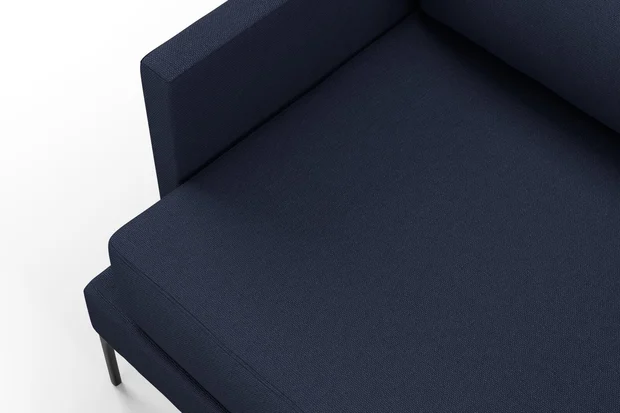 Photo of the fabric Pueblo Ink swatch by Mokum. Use for Upholstery, Accessory. Style of Plain, Texture