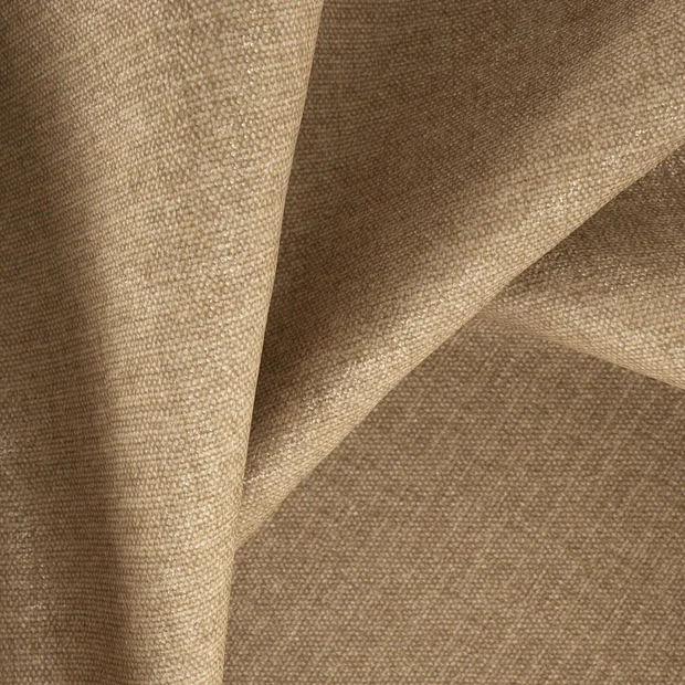 Photo of the fabric Amigo Taupe swatch by Zepel. Use for Curtains, Upholstery, Accessory, Top of Bed. Style of Chenille, Plain