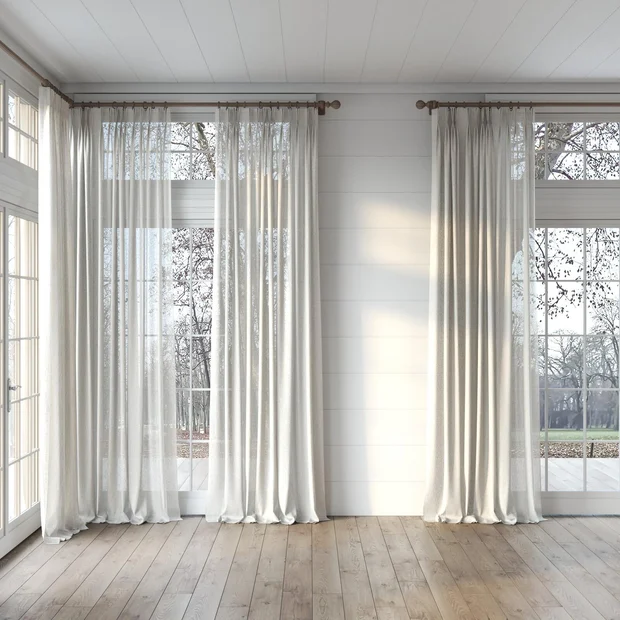 Photo of the fabric Shoji Frost swatch by Mokum. Use for Sheer Curtains. Style of Plain, Sheer