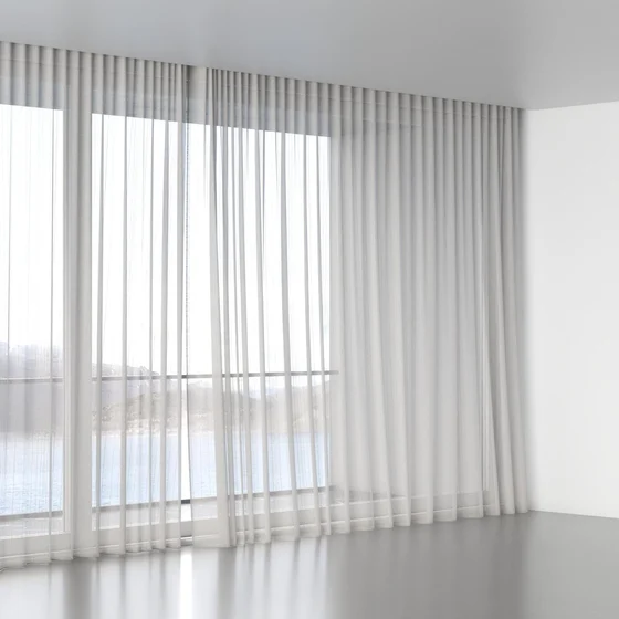 Photo of the fabric Mira Dove swatch by James Dunlop. Use for Sheer Curtains. Style of Sheer, Stripe