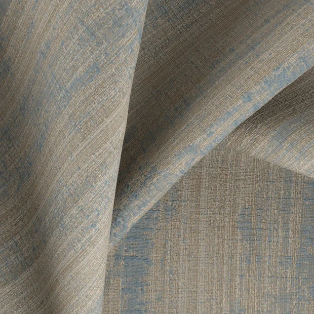 Photo of the fabric Stripia Sky swatch by Zepel. Use for Curtains, Accessory, Top of Bed. Style of Abstract, Jacquard