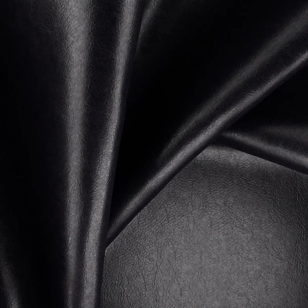 Photo of the fabric Hybrid Onyx swatch by Zepel. Use for Upholstery. Style of Leather And Vinyl, Plain