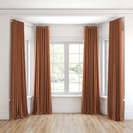 Photo of the fabric Vienna Rouge swatch by James Dunlop. Use for Curtains, Upholstery, Accessory. Style of Plain, Velvet