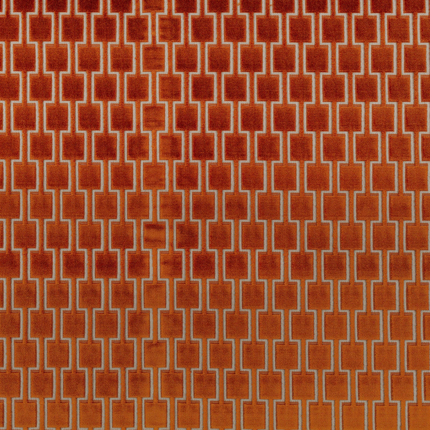 Photo of the fabric Bakerloo K5096 26 swatch by Kirkby Design. Use for Upholstery, Accessory. Style of Geometric, Velvet