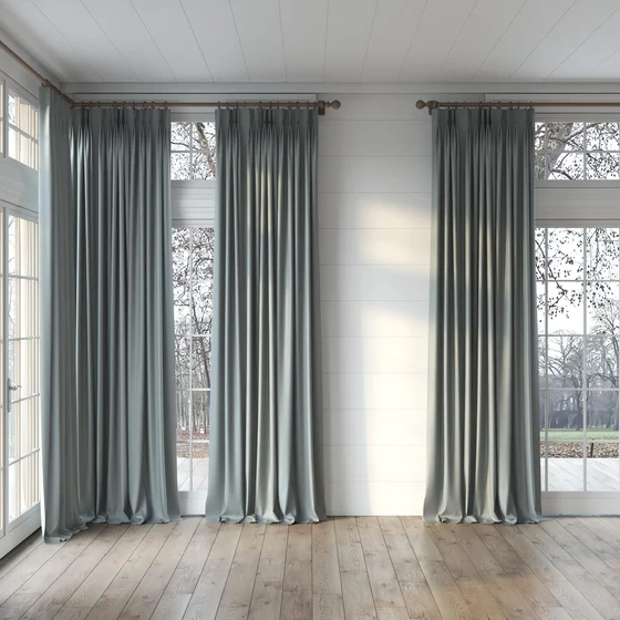 Photo of the fabric Infinite Celadon swatch by Mokum. Use for Curtains, Upholstery, Accessory, Top of Bed. Style of Plain, Texture