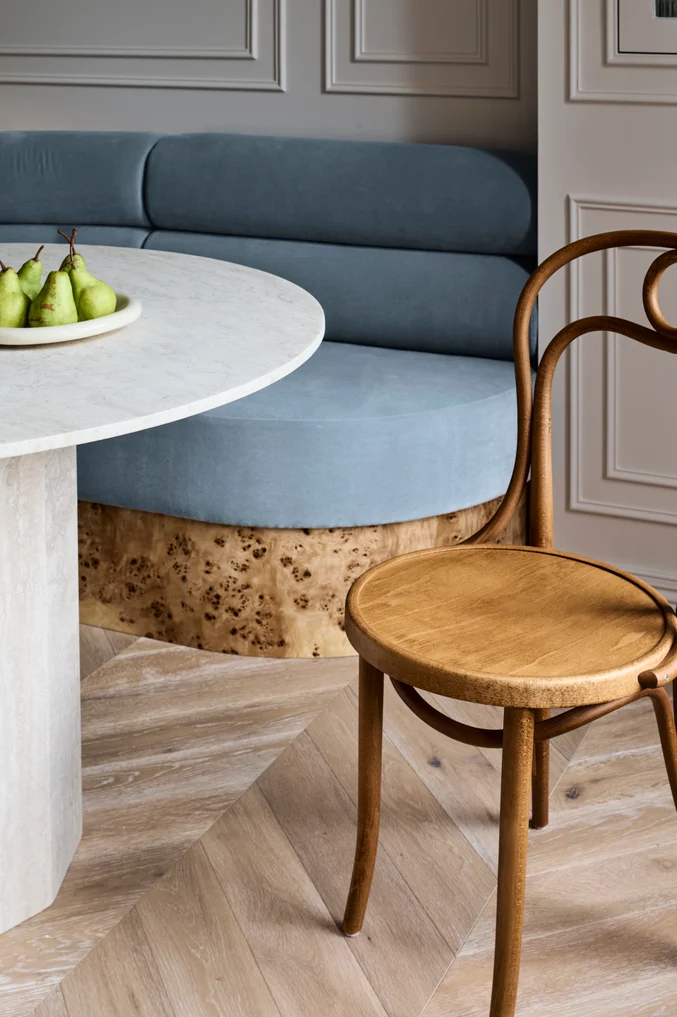 Lech colour Sky by Zepel FibreGuard | Pied-&agrave;-Paris apartment, interior by Studio A.mi