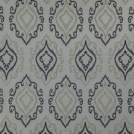 Photo of the fabric Rococo Rain swatch by Zepel. Use for Curtains, Accessory. Style of Jacquard, Traditional