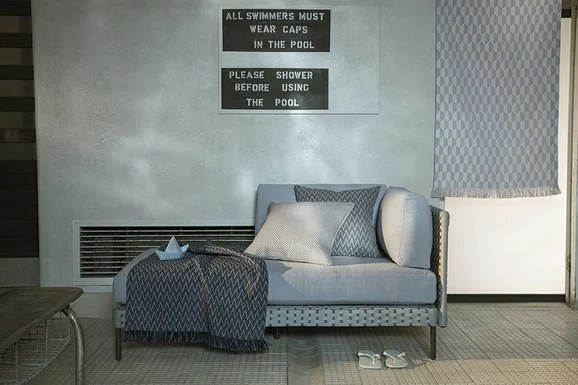 Photo of the fabric Aspect K5177 03 in situ by Kirkby Design. Use for Upholstery, Accessory. Style of Texture