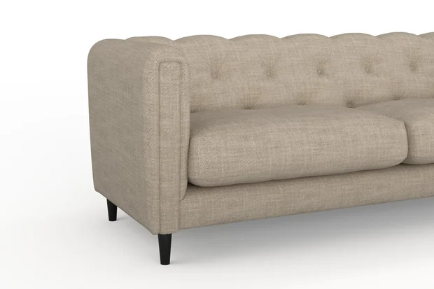 Photo of the fabric Grounded Linen swatch by James Dunlop. Use for Upholstery, Accessory. Style of Plain, Texture