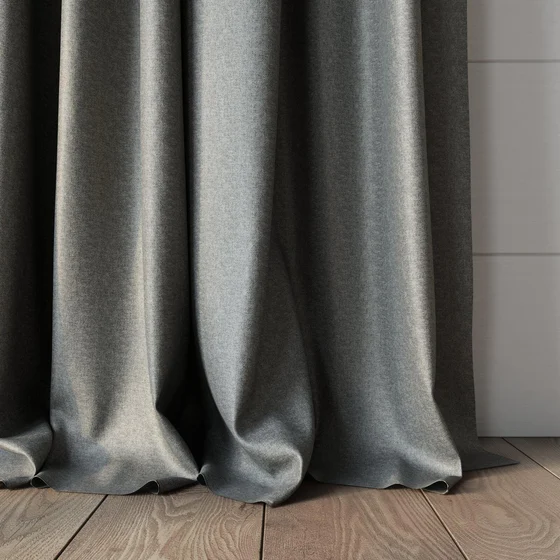 Photo of the fabric Taylor Frost Gray swatch by James Dunlop. Use for Curtains, Upholstery, Accessory. Style of Plain
