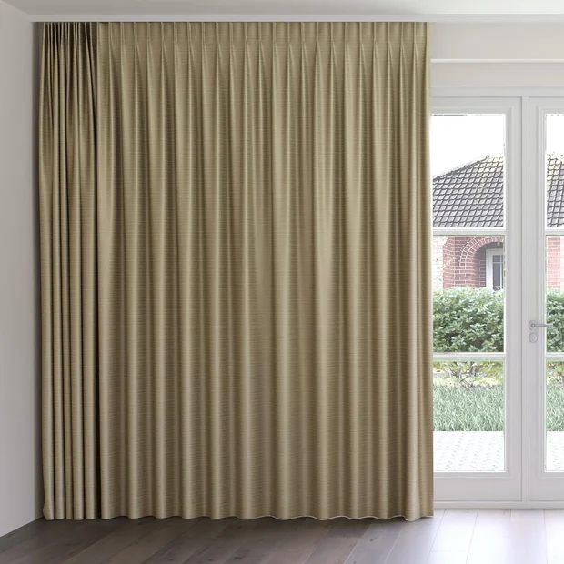 Photo of the fabric Luxe Oyster swatch by James Dunlop Essentials. Use for Curtains, Accessory, Top of Bed. Style of Plain, Texture