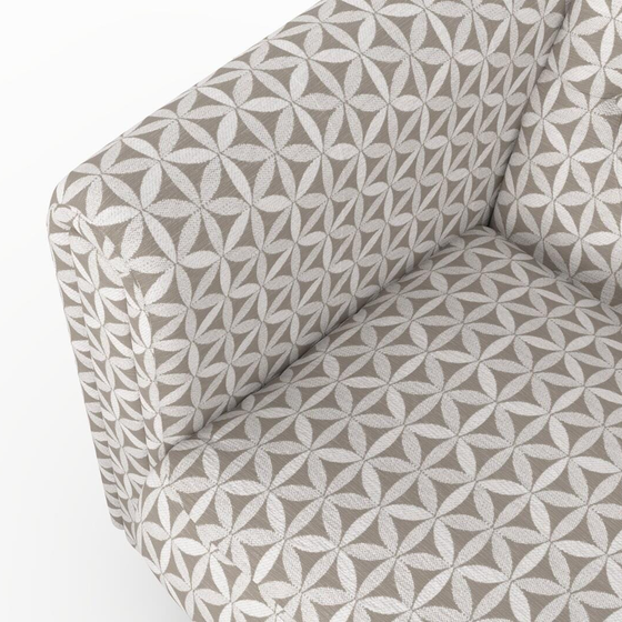 Photo of the fabric Tapa Pumice swatch by James Dunlop. Use for Upholstery, Accessory. Style of Geometric