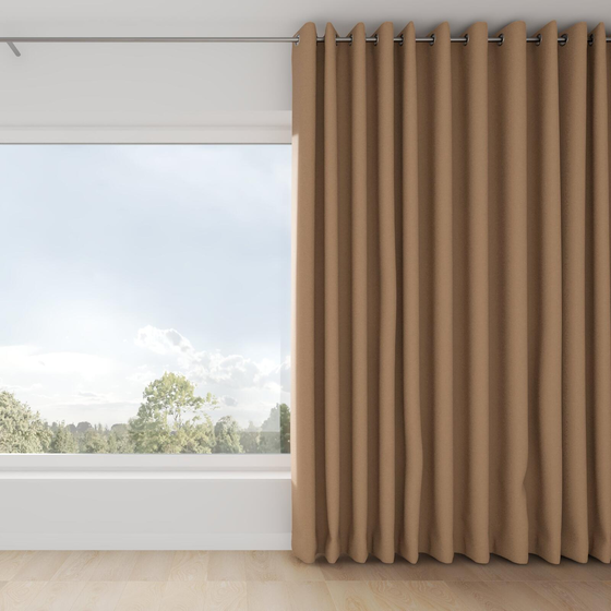 Photo of the fabric Satori Stonewash Copper swatch by Mokum. Use for Curtains, Upholstery Light Duty, Accessory, Top of Bed. Style of Plain, Texture
