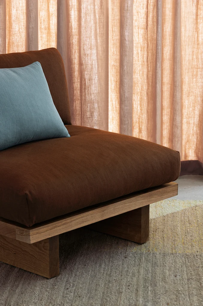 Pure linen upholstery and drapery