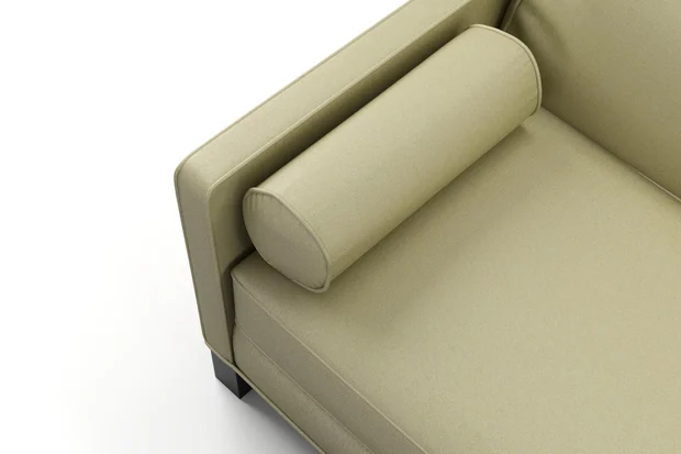Photo of the fabric Sit Out Pistachio swatch by James Dunlop FibreGuard. Use for Upholstery, Accessory. Style of Plain, Taffeta