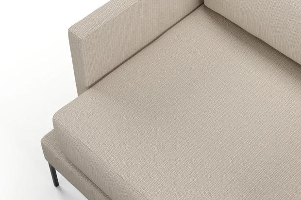 Photo of the fabric Souk Pebble swatch by Mokum. Use for Upholstery, Accessory. Style of Plain, Texture