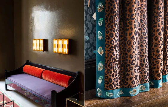 Interior by Dimore Studio (image sourced from Pinterest) | Temperly London x Romo Collection (distributed by James Dunlop Textiles in Australia)