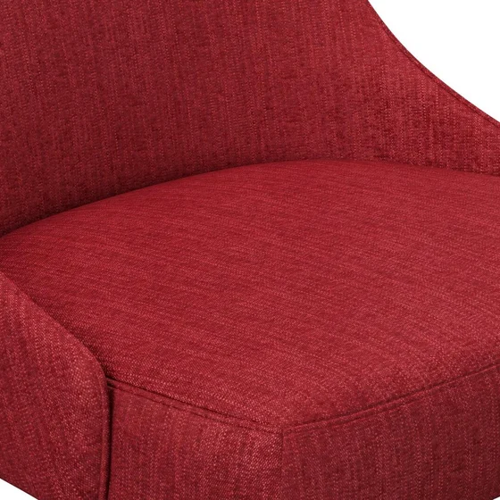 Photo of the fabric Trezor Rasberry swatch by James Dunlop FibreGuard. Use for Curtains, Upholstery, Accessory. Style of Chenille, Plain