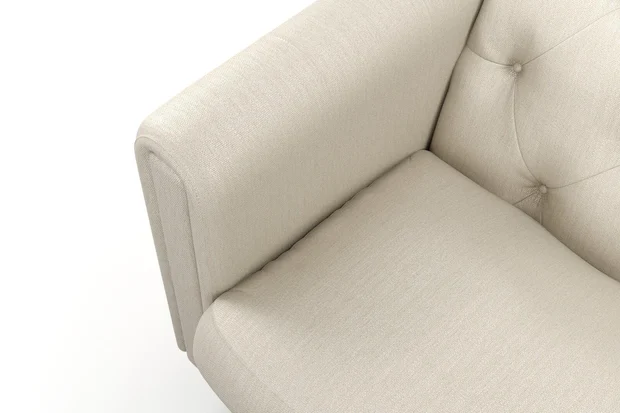 Photo of the fabric Meknes Linen swatch by James Dunlop. Use for Upholstery, Accessory. Style of Plain, Texture